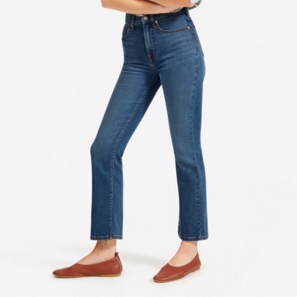 Everlane The Authentic Stretch Skinny Bootcut Jeans Blue Size 29